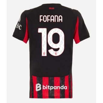 Billige Fotballdrakt AC Milan Youssouf Fofana #19 Replika Hjemmedrakt Dame 2025-26 Kortermet